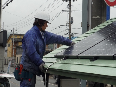 太陽光発電パネル取付状況